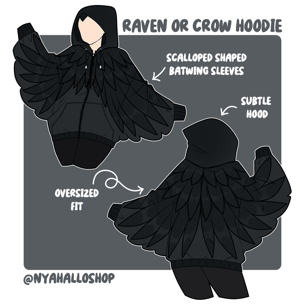 raven hoodie post NO TAIL FEATHERS SMALL 2aec64fe 2cf7 4295 9a92 cb6a94490b44